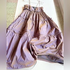 Designer Harry Robles Women's A-Line Dress in Lavender. Fits a X-Small. Raw silk